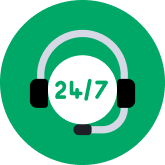 24/7 CUSTOMER SUPPORT